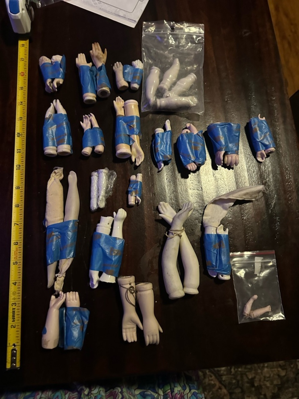 Matching sets arms and legs antique bisque/porcelain ?